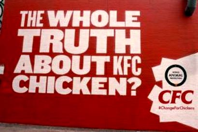 Grupos de defensa de animales se quejan de una campaña de KFC